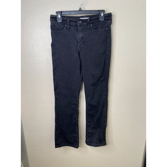 Levis 315 Shaping Bootcut Womens Jeans 29 Black Denim Stretch Comfortable - Picture 2 of 10